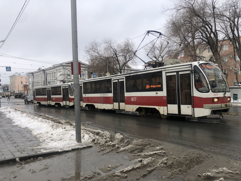 Трамваи изменили маршруты движения из-за устранения последствий пожара в Доме Челышева