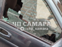 Неизвестный растрелял машину в Самере 