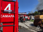 На Заводском шоссе в Самаре горит мебельный цех 