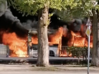 Страшный пожар около парка Гагарина в Самаре: сгорел автобус маршрута №23