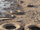 Жители Самарской области жалуются на кладбище шин на берегу Волги