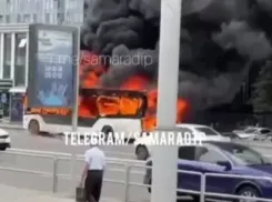 В Самаре сгорел автобус №91: подробности от МЧС