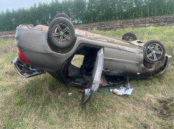 Под Похвистнево пьяный водитель Datsun вылетел в кювет