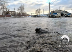 В Самаре опять затопило дороги в поселке Зубчаниновка