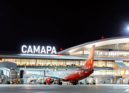 В небе над Самарой у самолета сработала система предупреждения столкновений