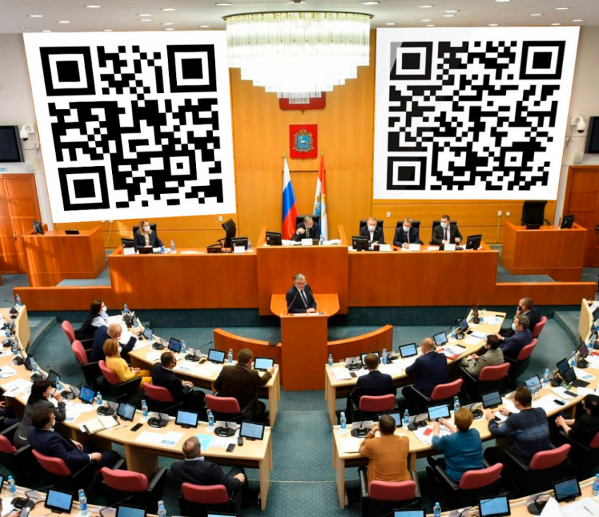 Самарская губернская дума поддержала законопроект о QR-кодах