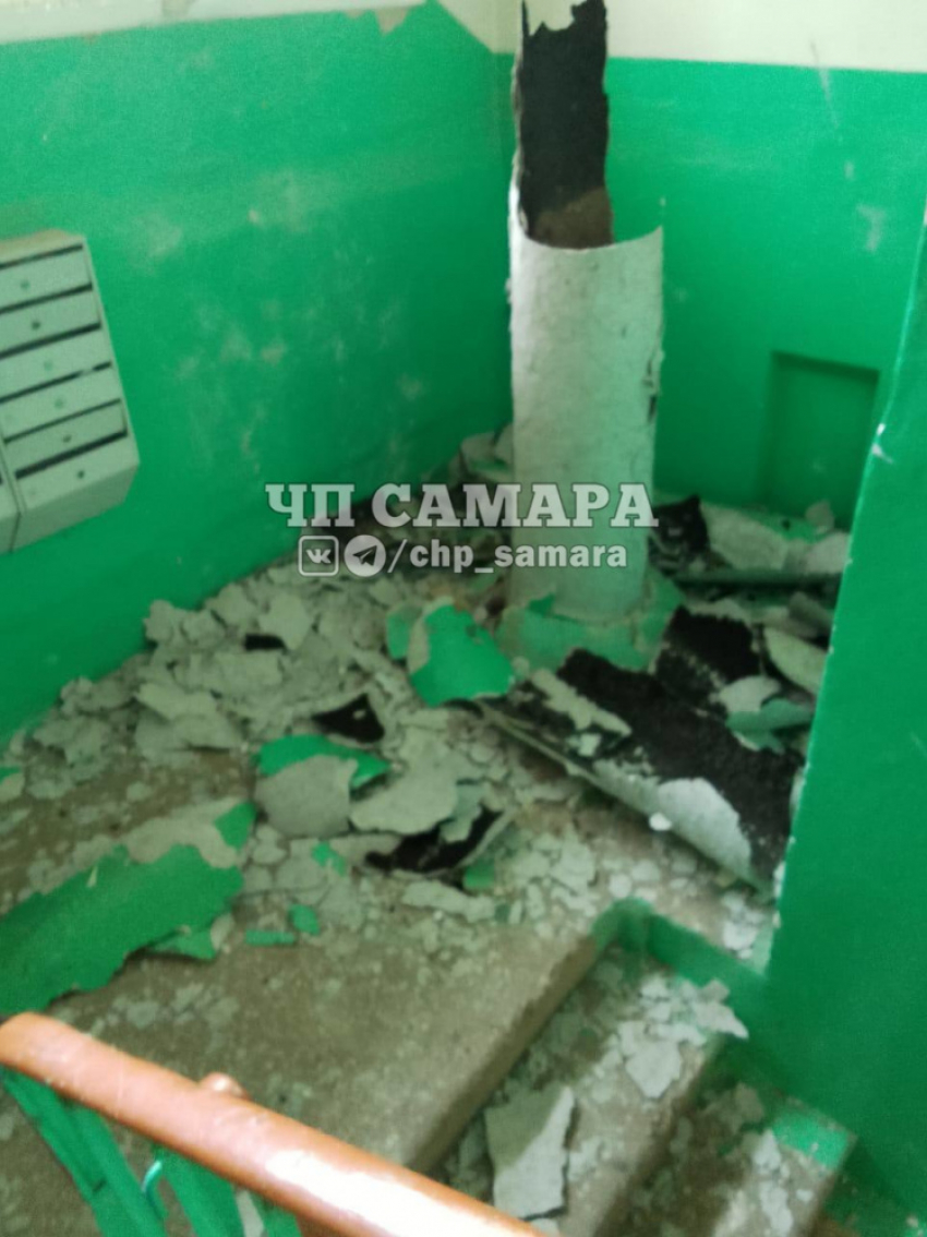В Самаре взорвался мусоропровод на Губанова 