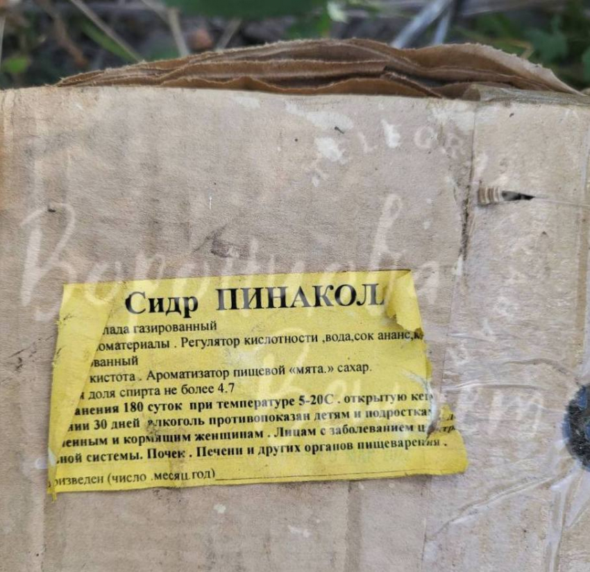 На улице Гастэлло в Самаре нашли коробки от смертельно сидра